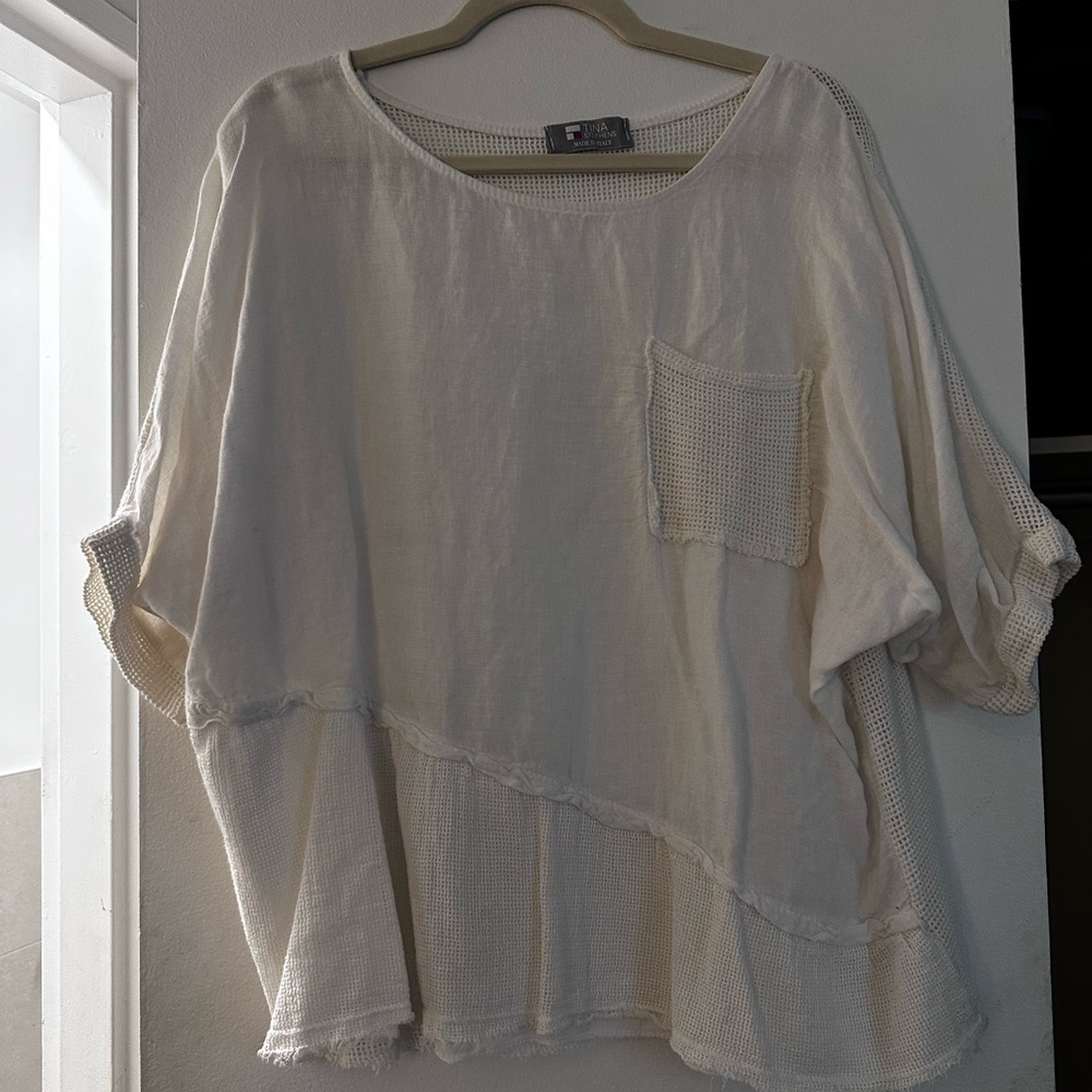 Tina Stephen’s Italy line. 2 piece 100% cotton summer outfit. Size L